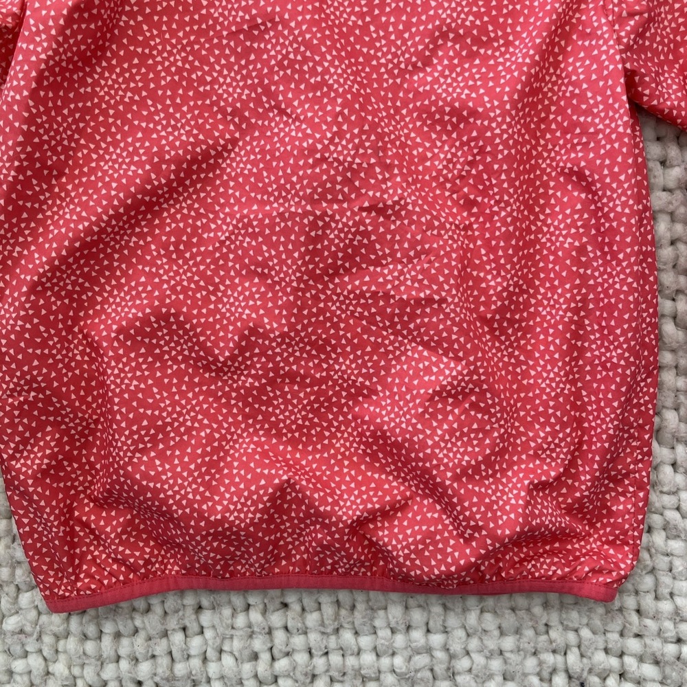 Columbia Girls' Pink Hooded Windbreaker Rain Jacket Small 8 Lined Outdoors Omni - Picture 9 of 11